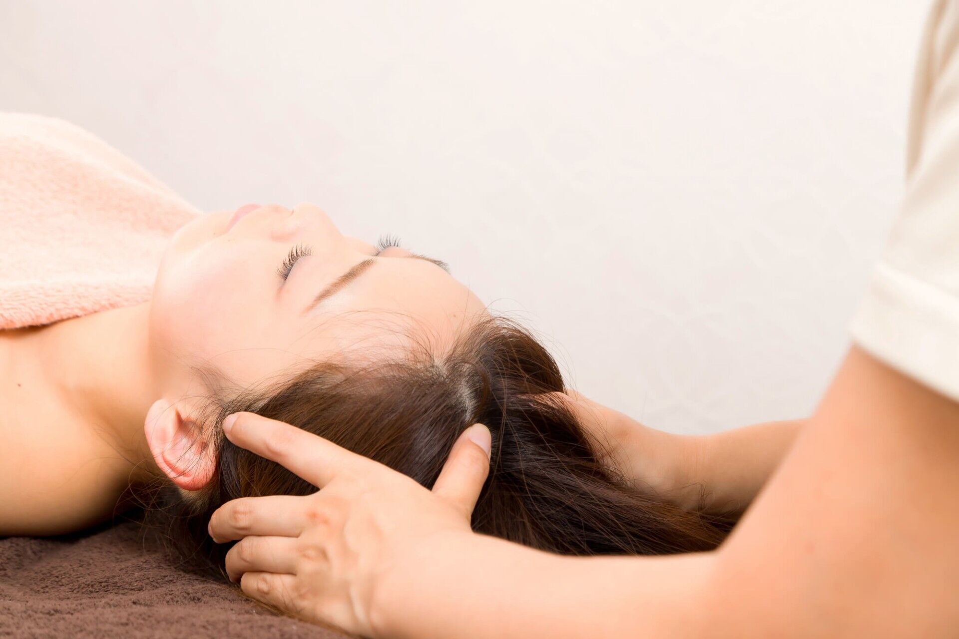 気持ちのいい頭のマッサージ